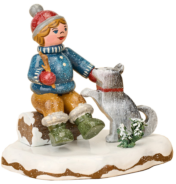 Hubrig Volkskunst 'Winterkind Oscar mijn vriend - 7cm' 2026