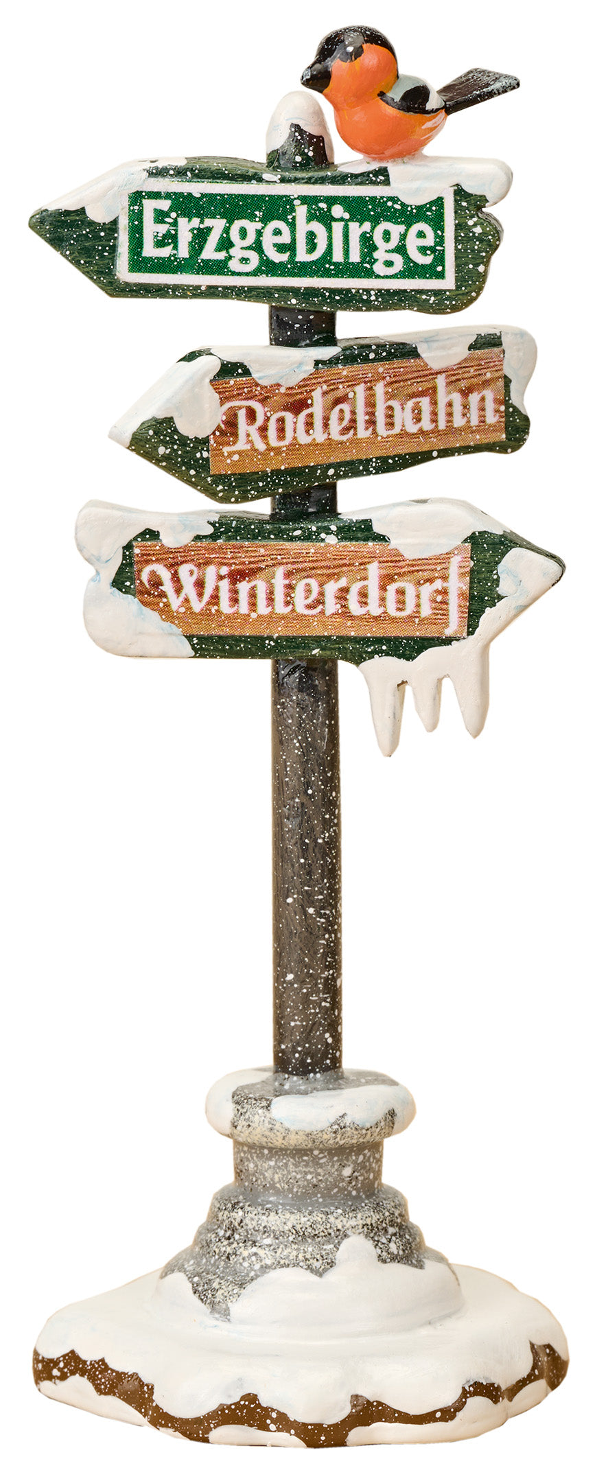Hubrig Volkskunst 'Winter Children Signpost - 11cm' 2026