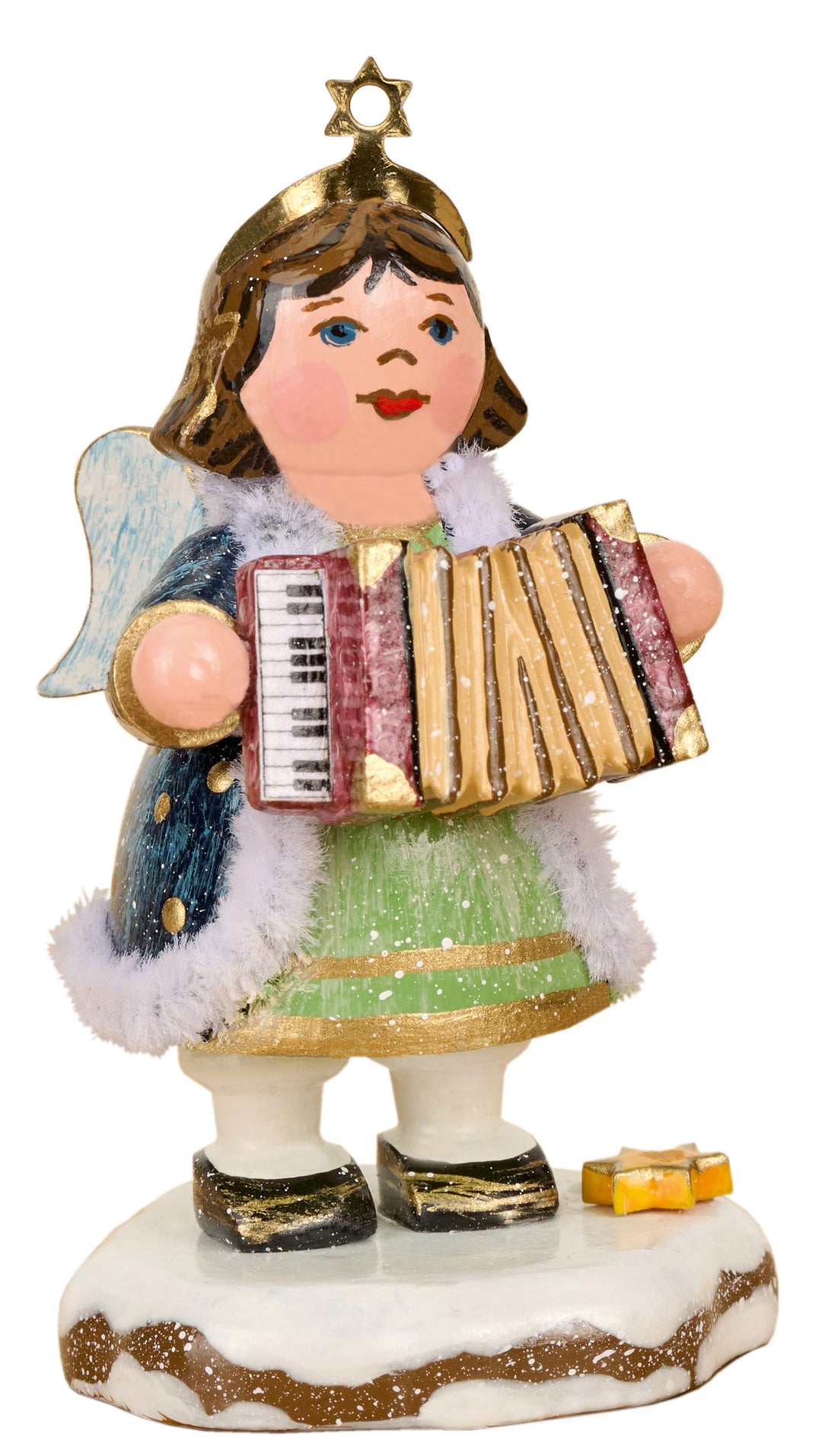 Hubrig Volkskunst 'Winterkinder Himmelskind harmonikával - 6,5cm' 2026