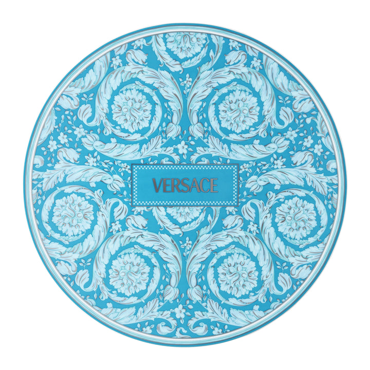 Rosenthal Versace - Plato de presentación Barocco Teal 33 cm - 2024