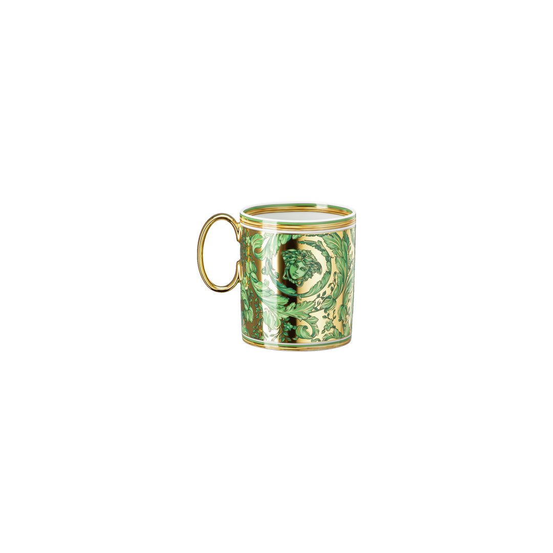 Rosenthal Versace - Medusa Garland Green Mug with Handle - 2024