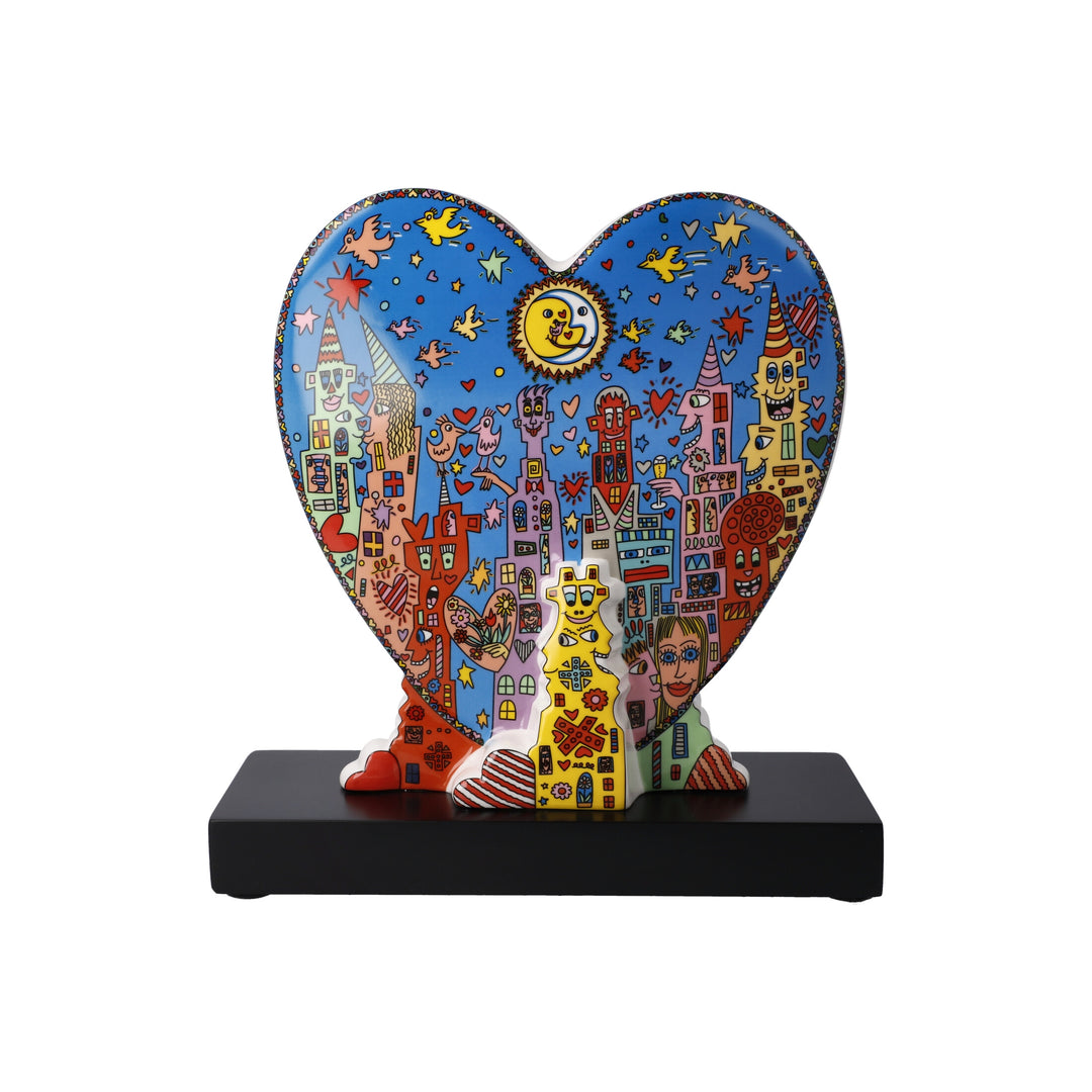 Goebel Pop Art James Rizzi 'JR Heart times in the City'