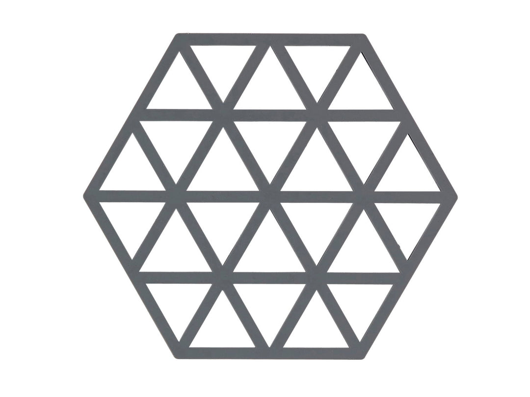 F&H Group, podtácky Trojúhelníky, chladná šedá, 16 x 14 x 0,9 cm