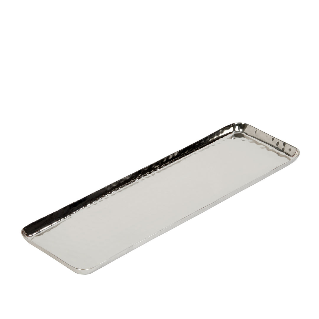 Lambert - Lina Candle tray aluminium, nickel-plated, 40x12x1.5cm