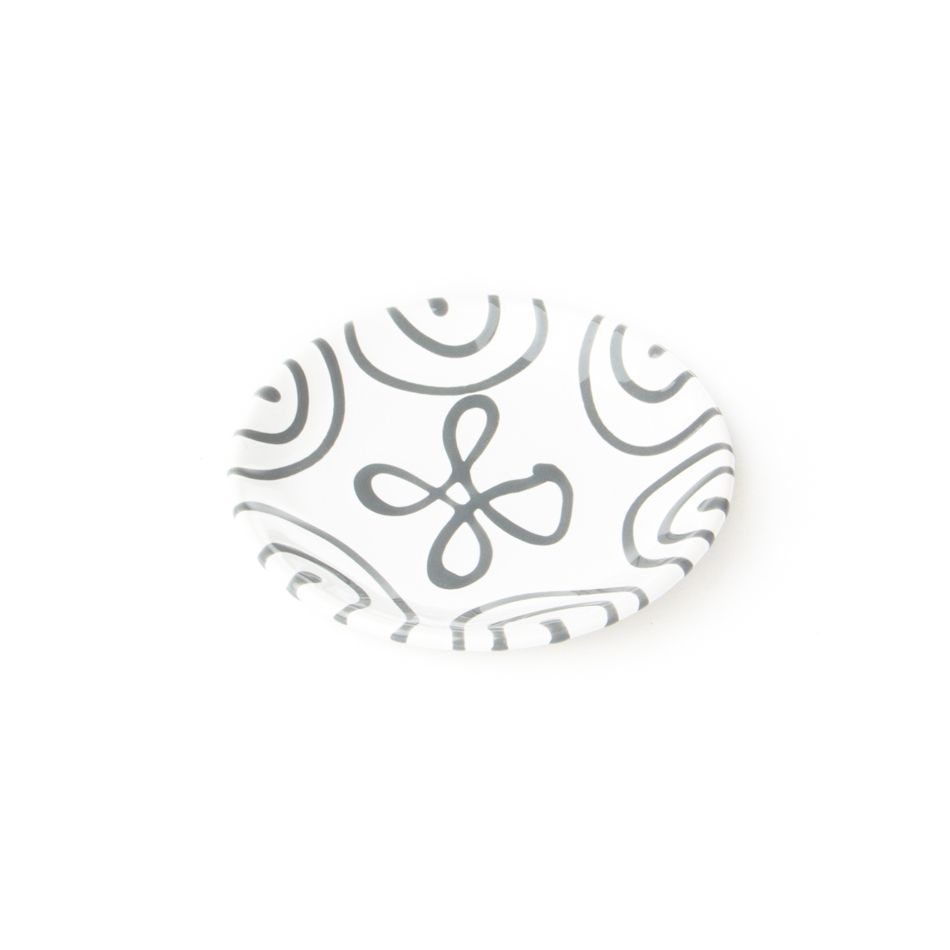 Gmundner Keramik 'Graugeflammt - Saucer Coffee Cup (Ø 15cm)'