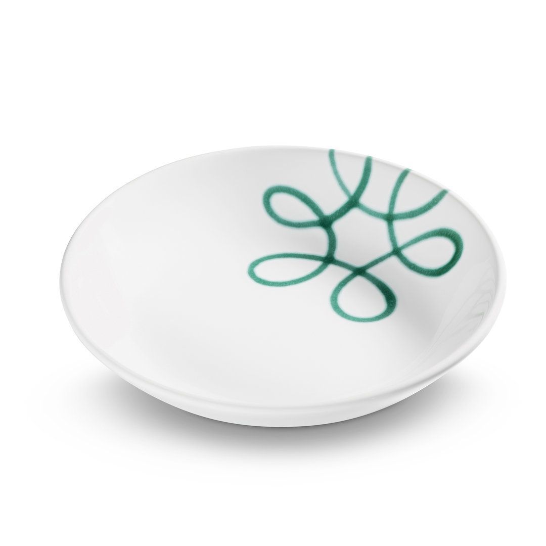 Gmundner Keramik 'Pur Geflammt Grün - Soepplaat Beker (Ø 20cm)'