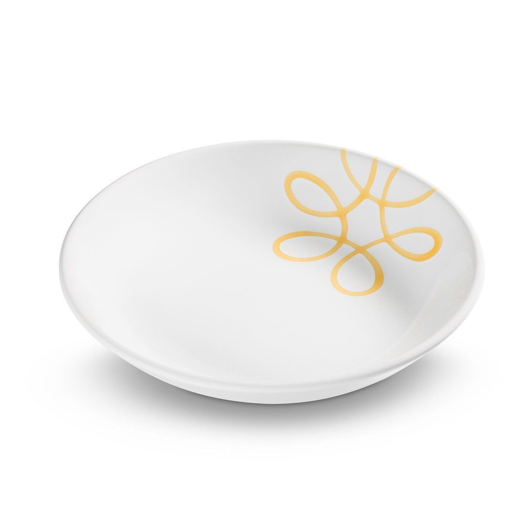 Gmundner Keramik 'Pur Geflammt Geel - Soepbord Cup (Ø 20cm)'!