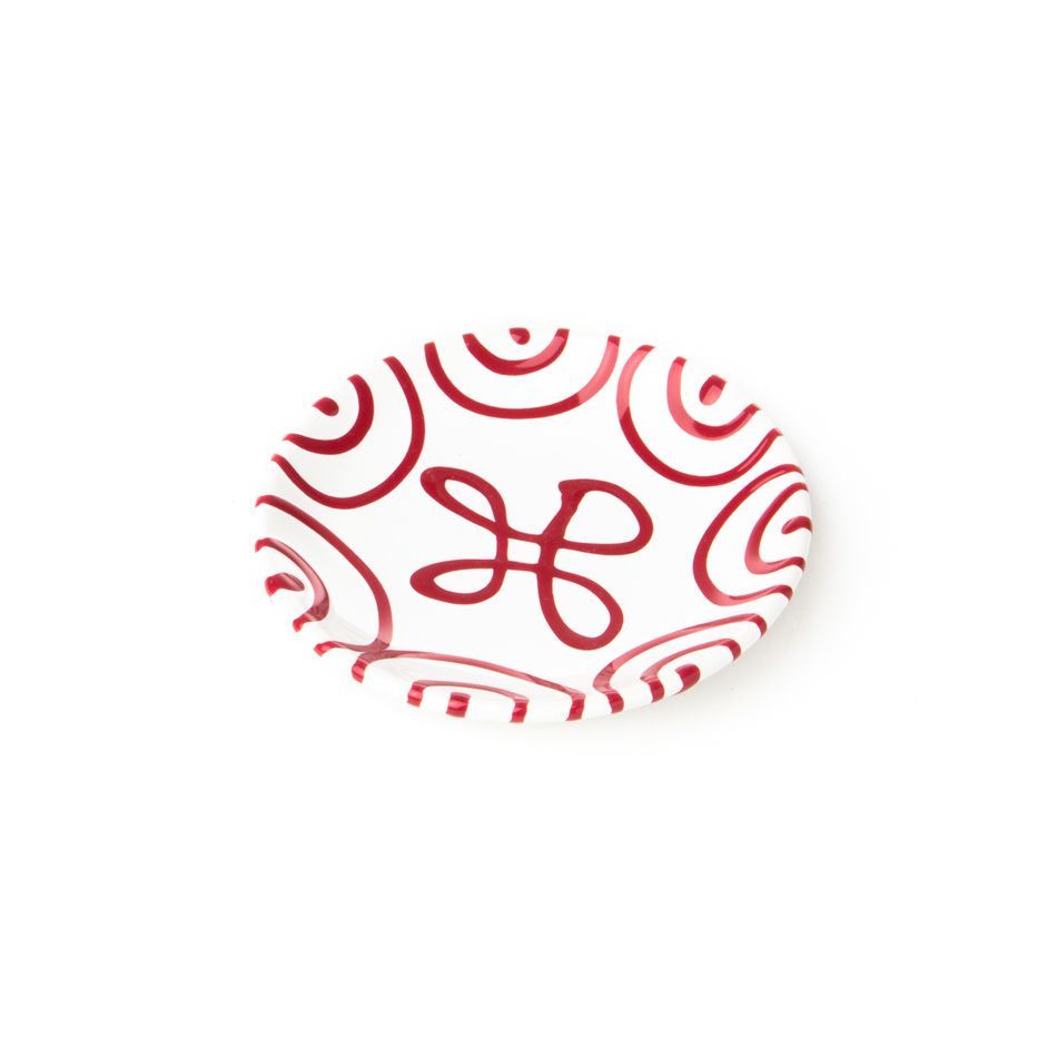 Gmundner Keramik 'Rode Vlam - Saucer Koffiekop (Ø 15 cm)'