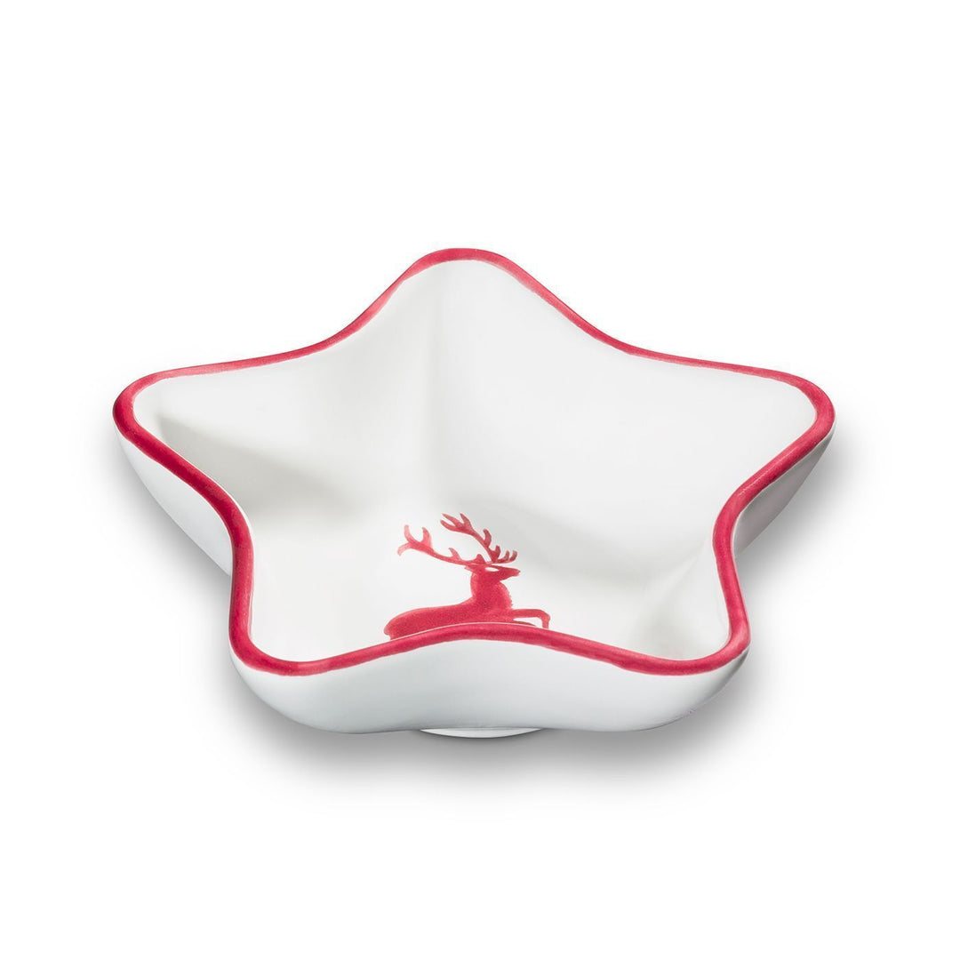 Gmundner Keramik 'Bordeaux hert - Stervenschaal (L: 14 cm)'