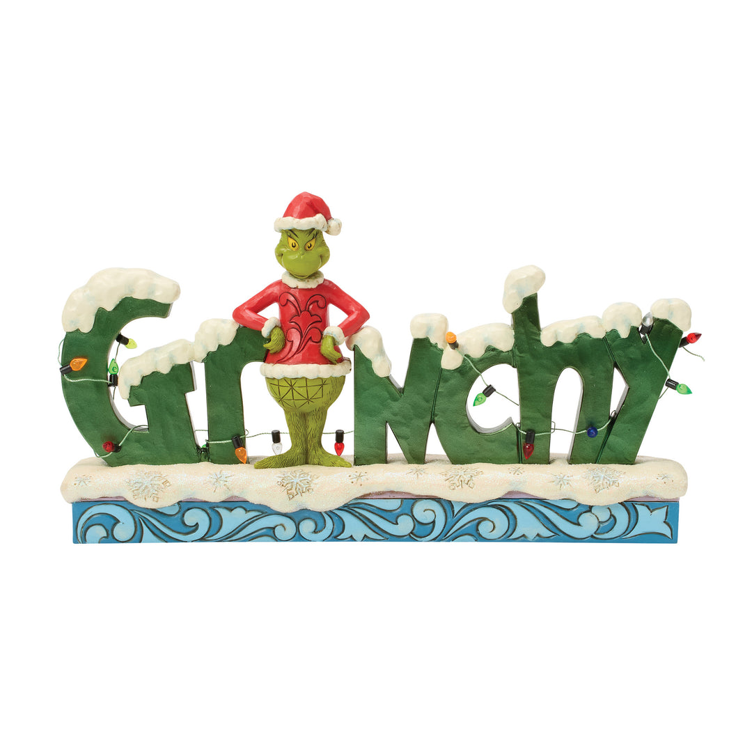 The Grinch, mit Grinchy Sign - 15cm, Jim Shore 2026
