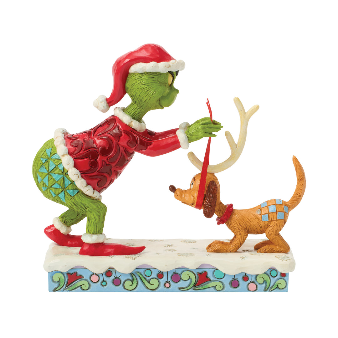 The Grinch, Max das Geweih anlegen - 14,5cm, Jim Shore 2026