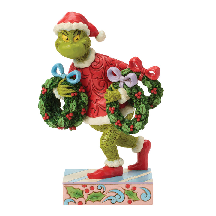 The Grinch, går och stjäl kransar - 20,5 cm, Jim Shore 2026