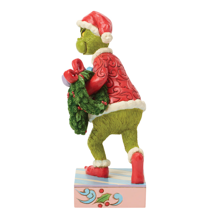The Grinch, går och stjäl kransar - 20,5 cm, Jim Shore 2026