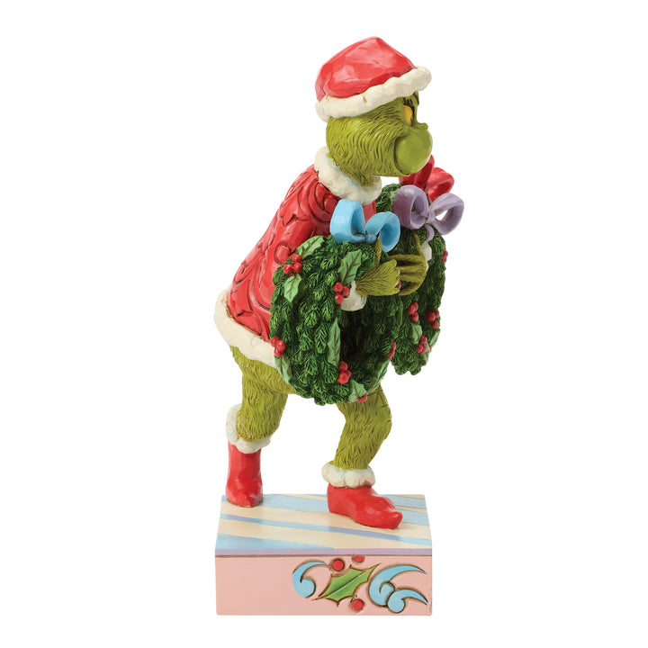 The Grinch, går och stjäl kransar - 20,5 cm, Jim Shore 2026