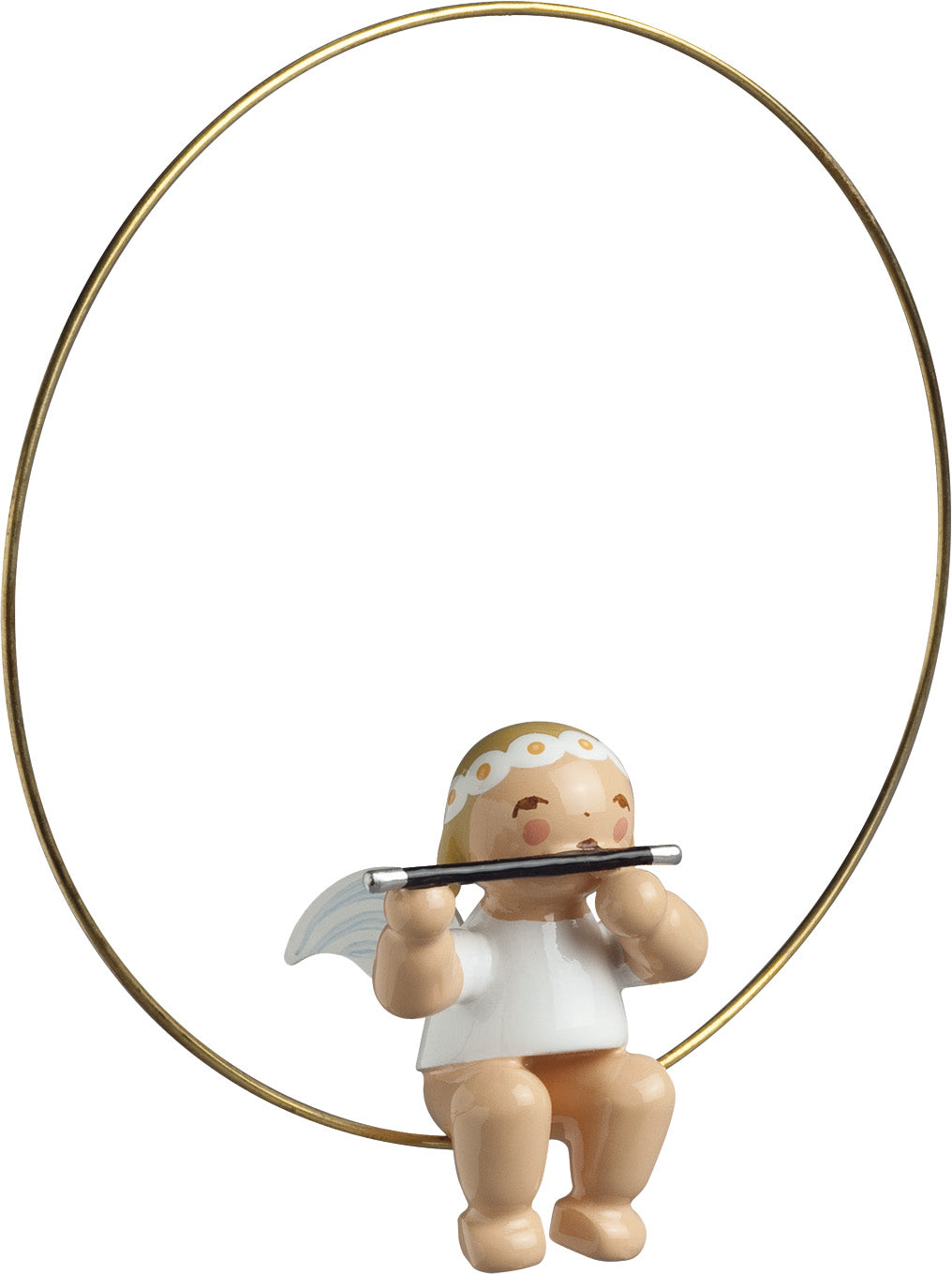 Wendt & Kühn „Înger de Crăciun pe inel, cu flaut - 2,5/6,5 cm"