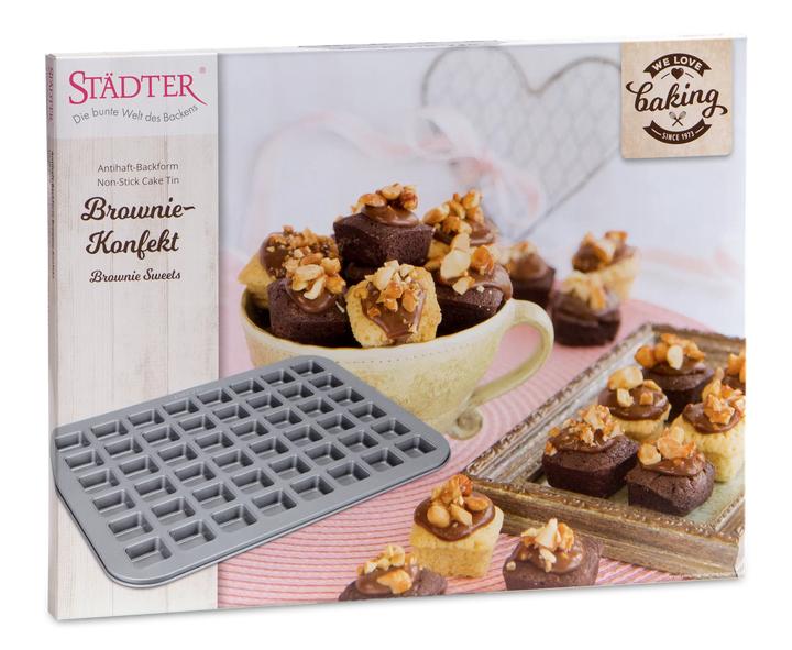 Städter, Brownie cofetărie, We Love Baking, metal argintiu
