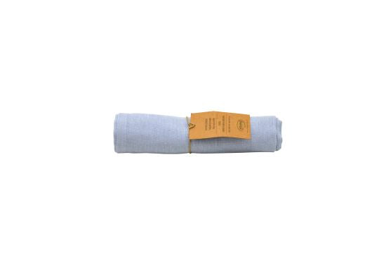 Solwang Linen - Table Runner "1 pezzo di carpenter in lino tessuto" azzurro