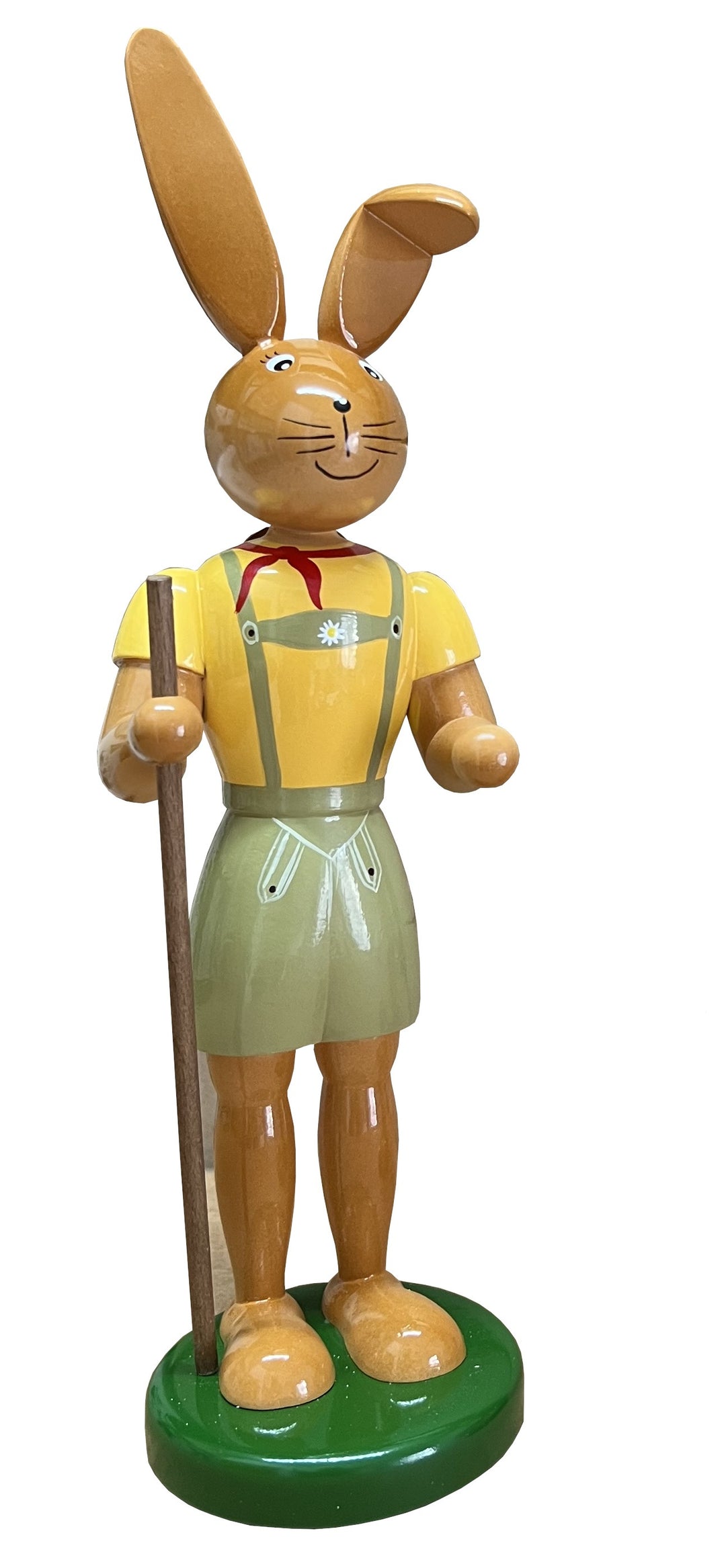 Gahlenz - Hase in der Lederhose mit Spazierstock - 25cm