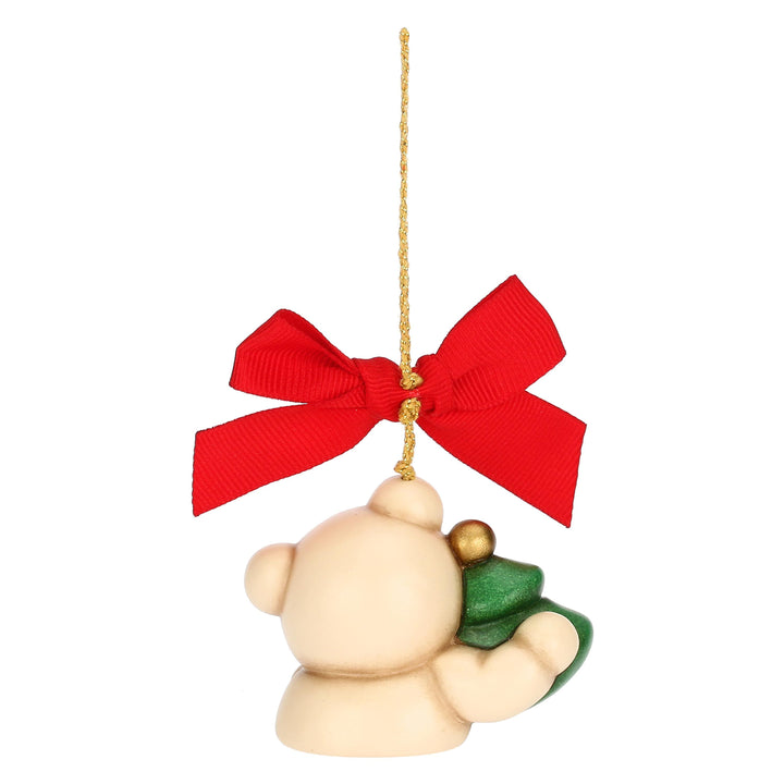 Thun 'Weihnachtsschmuck Teddy mit Weihnachtsbaum, Keramik,, klein' S3416A82