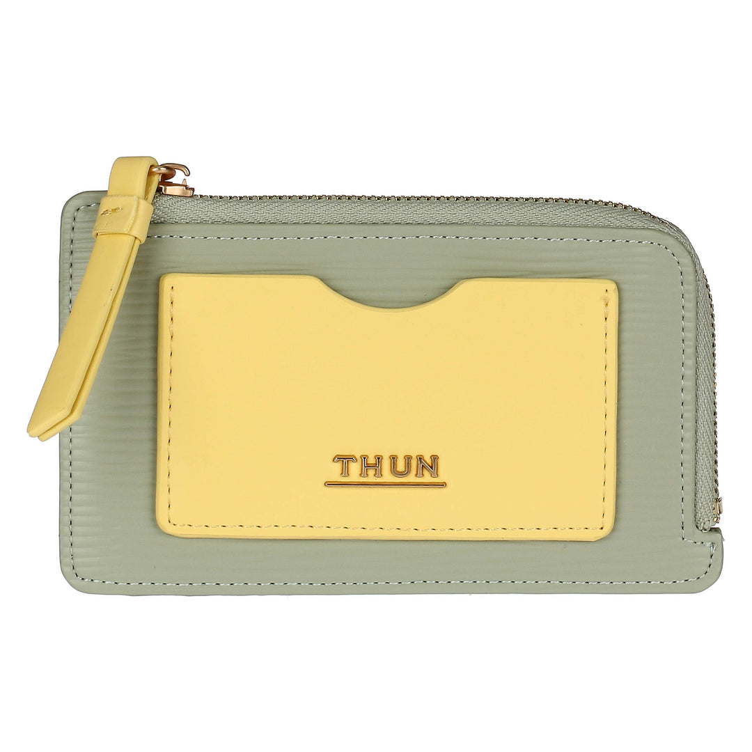 THUN Multicolor Faux Leather Pouch Credit Card Holder