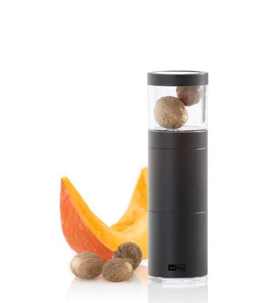 AdHoc - PM97X - AdHoc, Geschenkset Muskatmühle Muskatino black mit 3 Stck. edle Muskatmühle