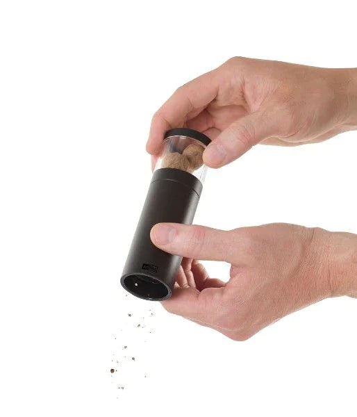 AdHoc - PM97X - AdHoc, Geschenkset Muskatmühle Muskatino black mit 3 Stck. edle Muskatmühle