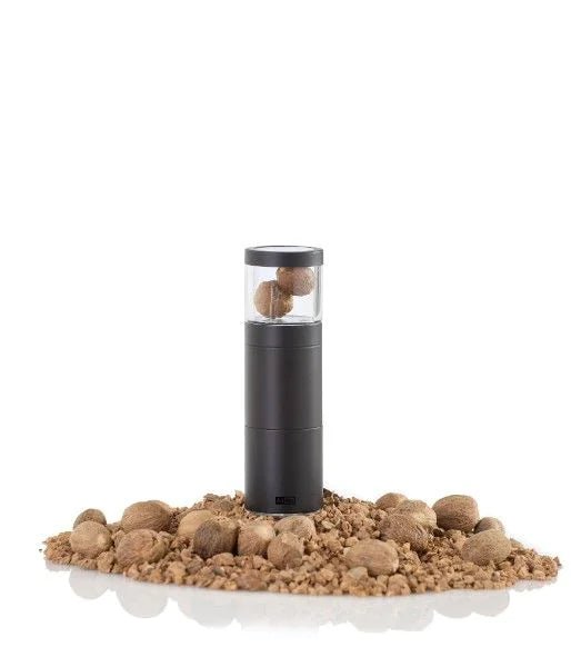 AdHoc - PM97X - AdHoc, Geschenkset Muskatmühle Muskatino black mit 3 Stck. edle Muskatmühle