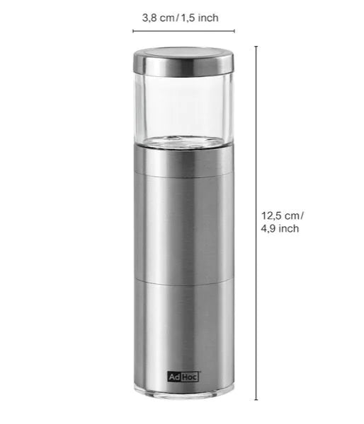 AdHoc - X - PM87_20 - AdHoc, Geschenkset Muskatmühle MUSKATINO mit 3 Stck. edle Muskatnüsse