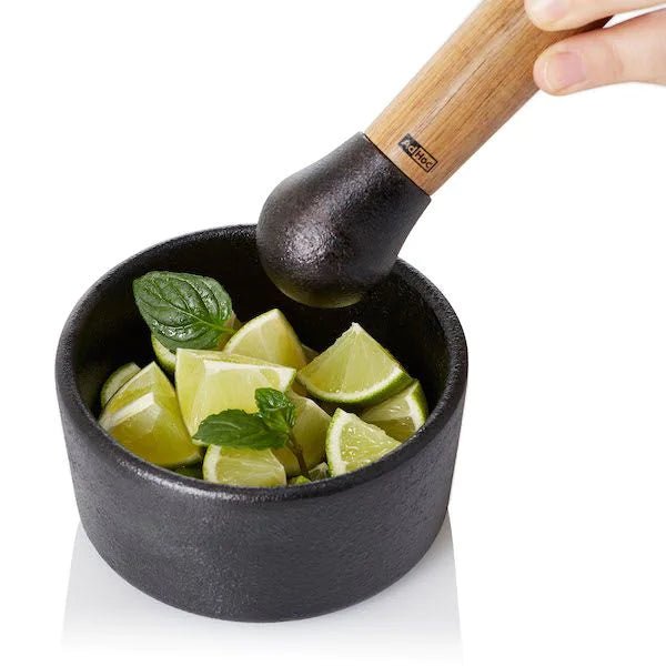 AdHoc - MO15 - AdHoc, Mörser Camo.12, Gusseisen/Akazienholz, D12cm x H6cm