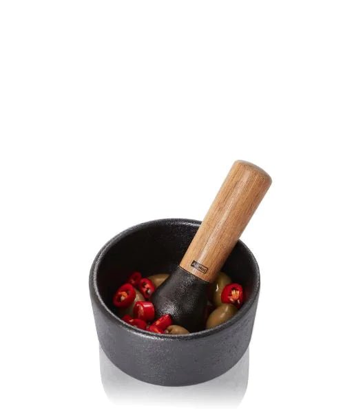 AdHoc - MO15 - AdHoc, Mörser Camo.12, Gusseisen/Akazienholz, D12cm x H6cm