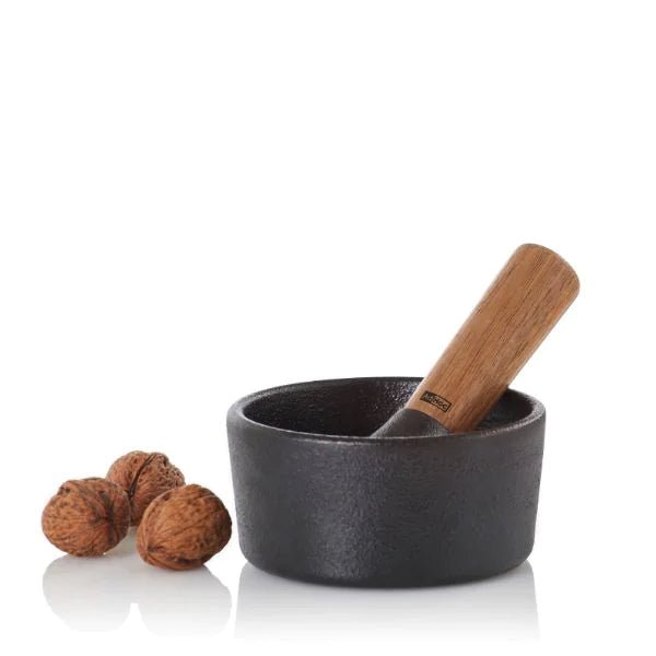 AdHoc - MO15 - AdHoc, Mörser Camo.12, Gusseisen/Akazienholz, D12cm x H6cm