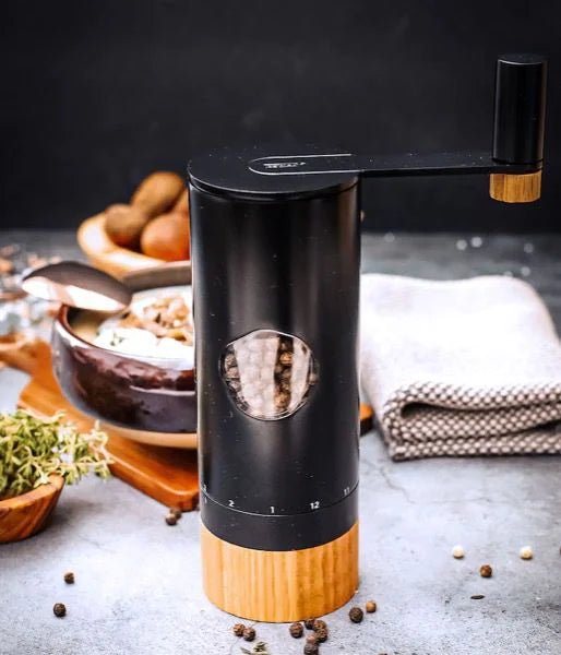 AdHoc - MP53 - AdHoc - Pfeffer - oder Salz - Getriebemühle PowerMill - Edelstahl schwarz