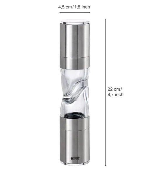 AdHoc - MP900 - AdHoc, Pfeffer und Salz - Doppelmühle DUOMILL PURE, H22cm