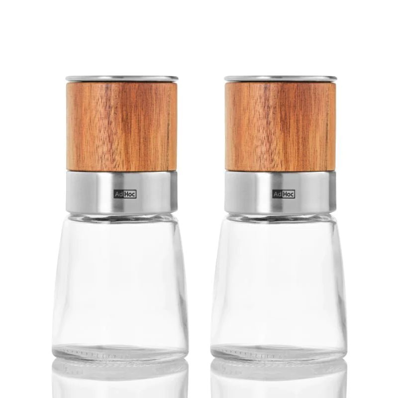 AdHoc-MP99_SET - AdHoc, Set Pfeffer - und Salzmühle Akasia Ceramic, Mahlwerk Ceracut®