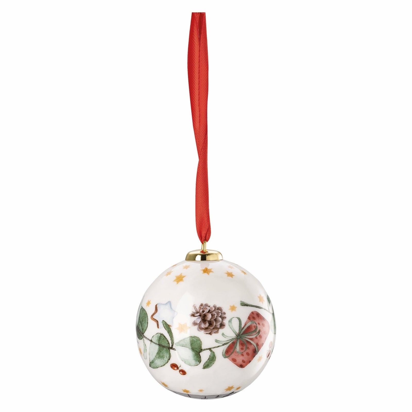 02472 - 727213 - 27937 - Alle Jahre wieder, Porzellankugel klein, Hutschenreuther 2025