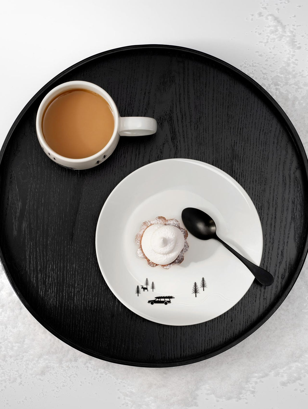 ASA - 16834286 - Asa, Dessertteller, skiding xmas, D20,5 x H2,2 cm