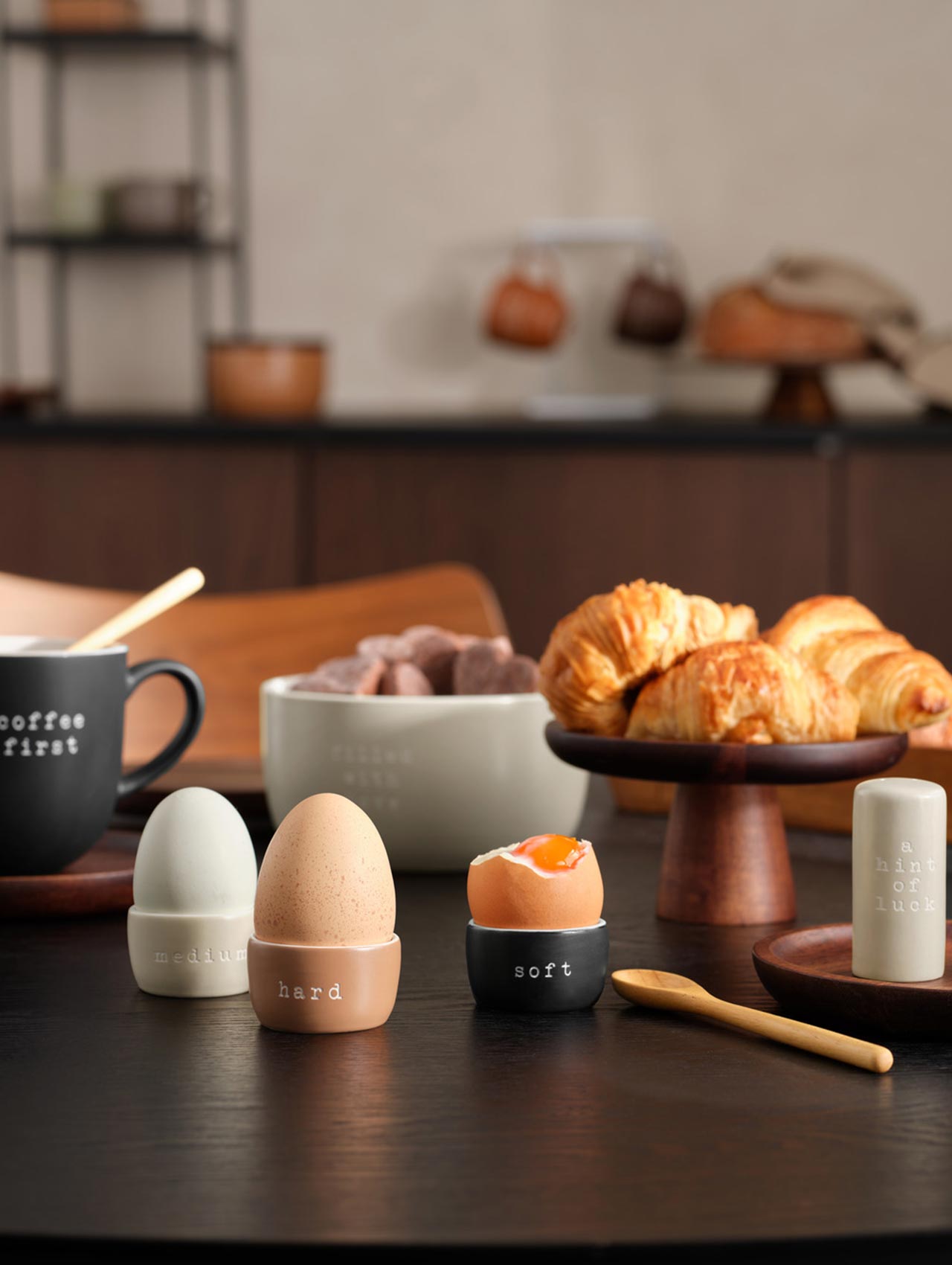 ASA - 17412277 - Asa, Eierbecher "hard", Farbe braun, D. 5 cm, H. 3 cm