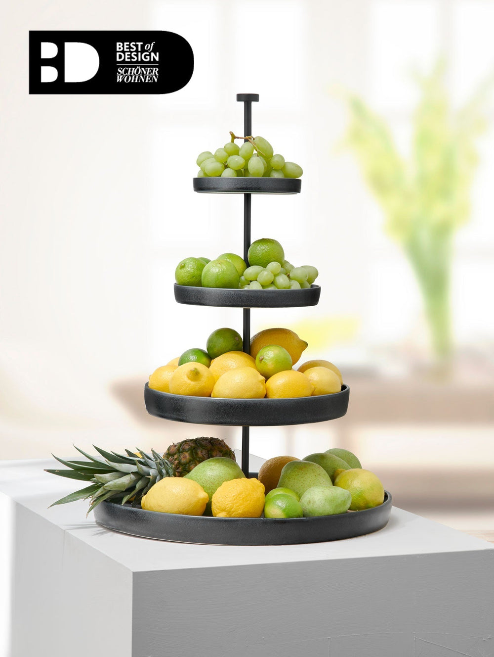 ASA - 92153174 - Asa, Etagere, 4 - stufig, black iron
