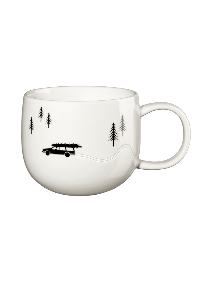 ASA-16874286 - Asa, Henkelbecher Joy Snow Tracks, D10 x H8,5 cm, 0,4 l