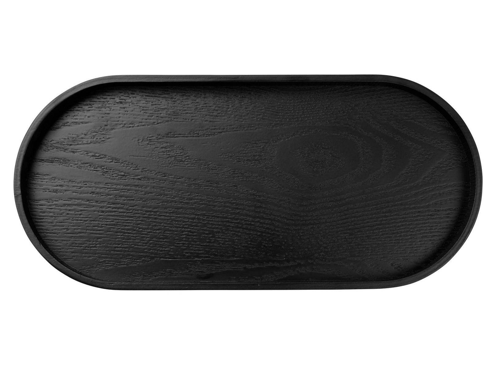ASA - 53796970 - ASA, Holztablett oval, schwarz, L35,5cm