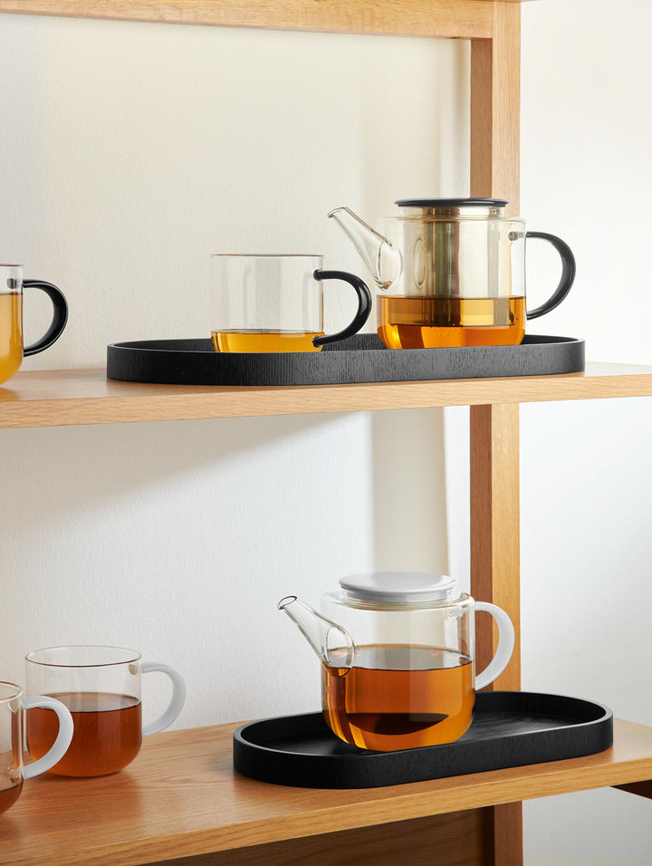 ASA-53797900 - Asa, Holztablett oval, schwarz, S