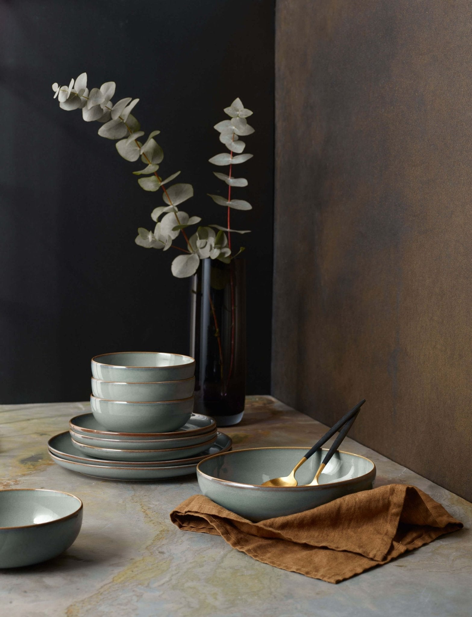 ASA-27271175 - Asa, salatschale, eucalyptus, D22cm/H11cm