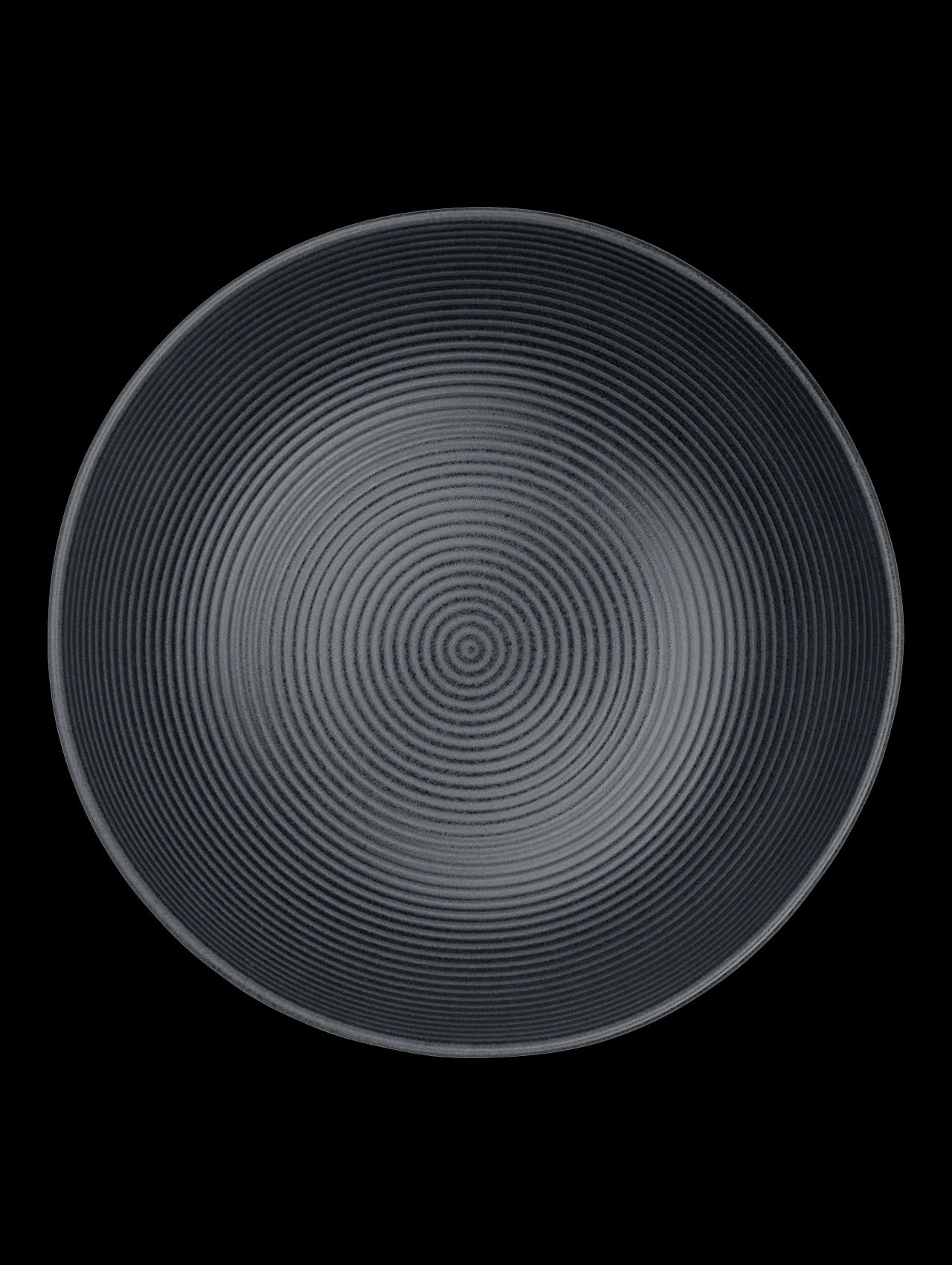 ASA - 54273190 - ASA, Schale schwarz matt, D29,5cm, H9cm, gerillt