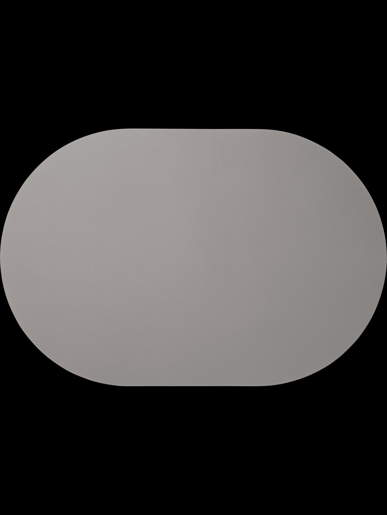 ASA - 07876420 - ASA, Tischset oval, cement, Lederoptik
