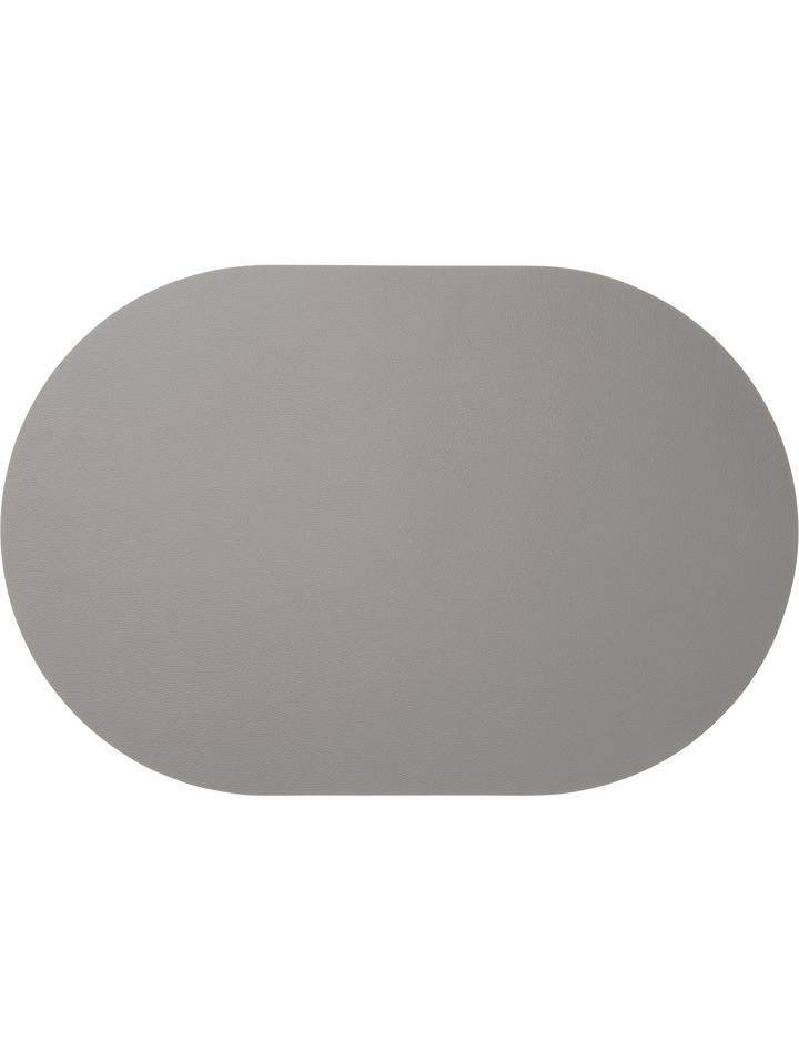 ASA, Tischset oval, cement, Lederoptik ASA - 07876420