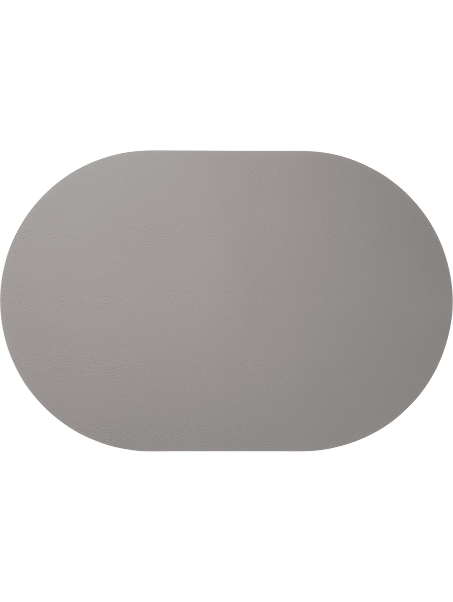 ASA, Tischset oval, cement, Lederoptik ASA - 07876420