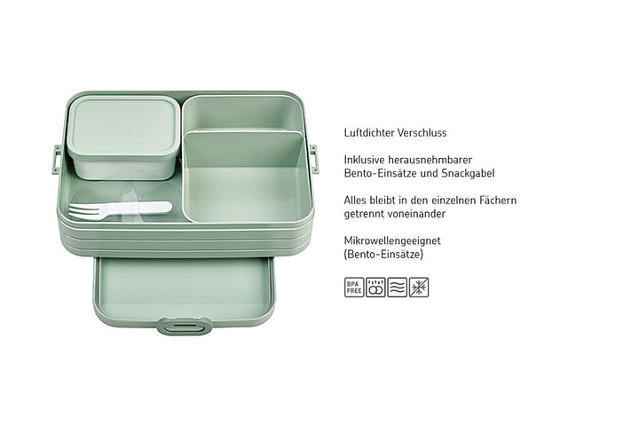 Bento Lunchbox Take a Break Nordic-Sage large, Mepal, 1,5ltr.-10-76356-94700