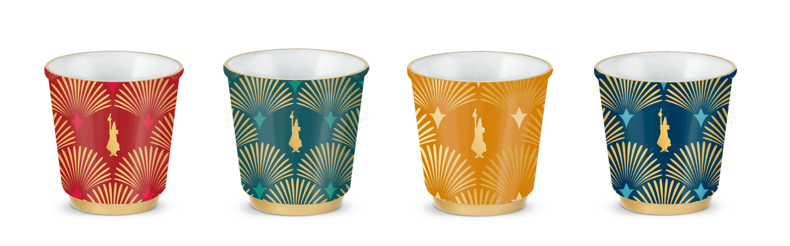BIA-FW2022034 - Bialetti 'Espressobecher Set 4 - tlg Déco Glamour bunt