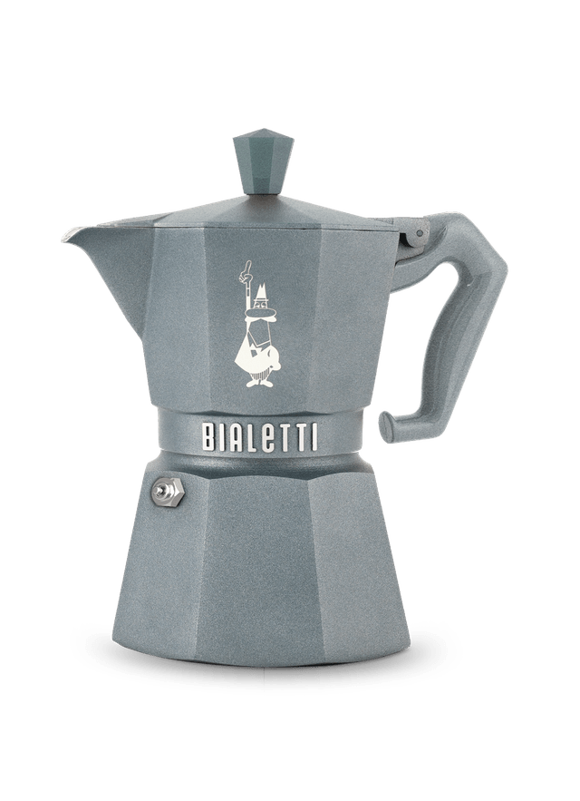 BIA-9075 - Bialetti, Espressokocher Moka Espress, Exclusive Induktion, 3 Tassen, grau