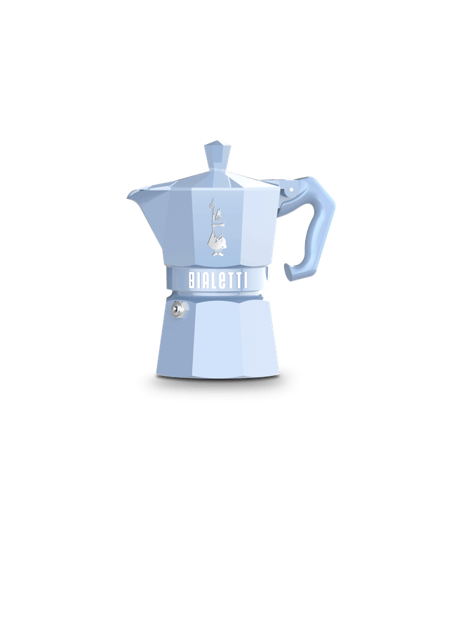 BIA-9061 - Bialetti, Espressokocher Moka Exclusive, 3 Tassen, hellblau